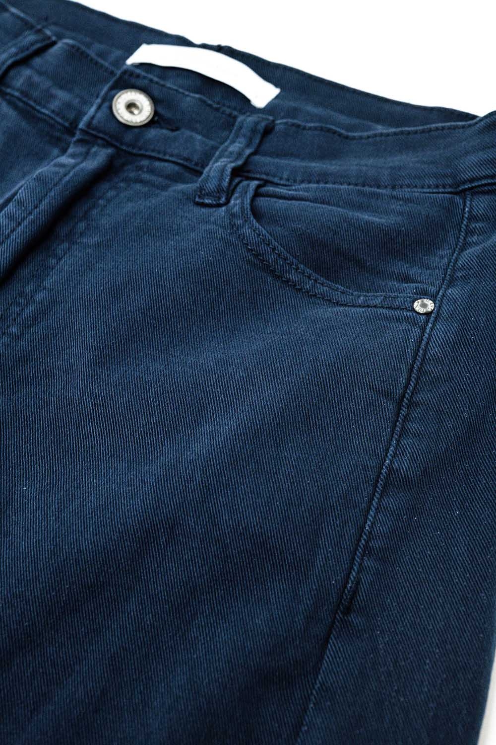 Pantal&oacute;n extra ancho azul marino