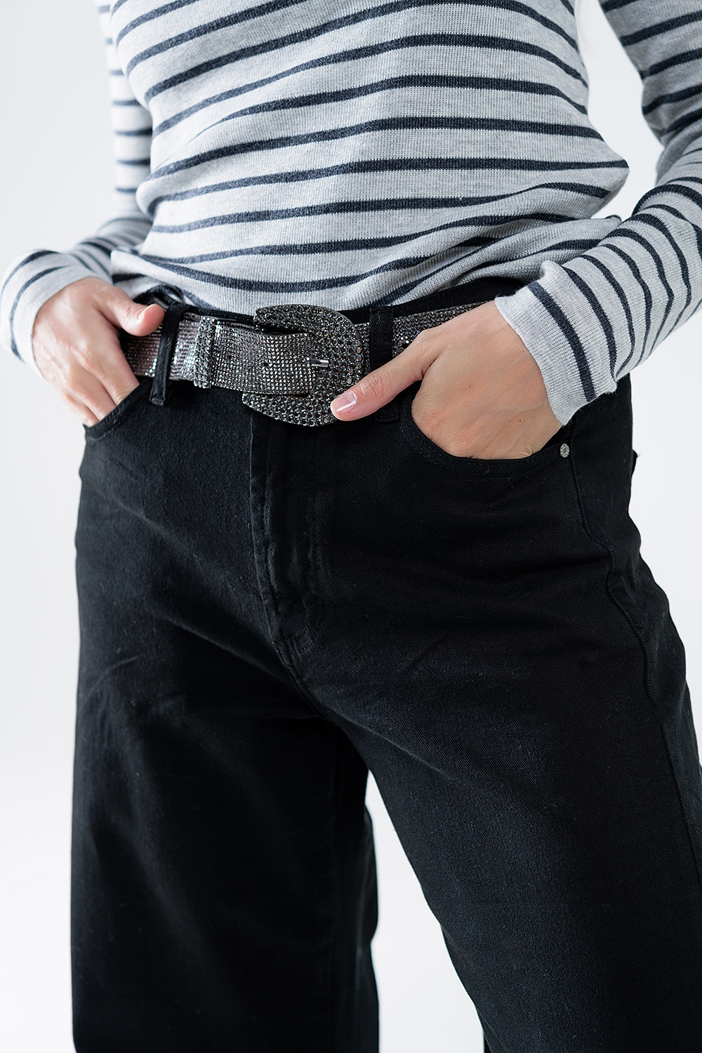 Pantal&oacute;n extra ancho negro
