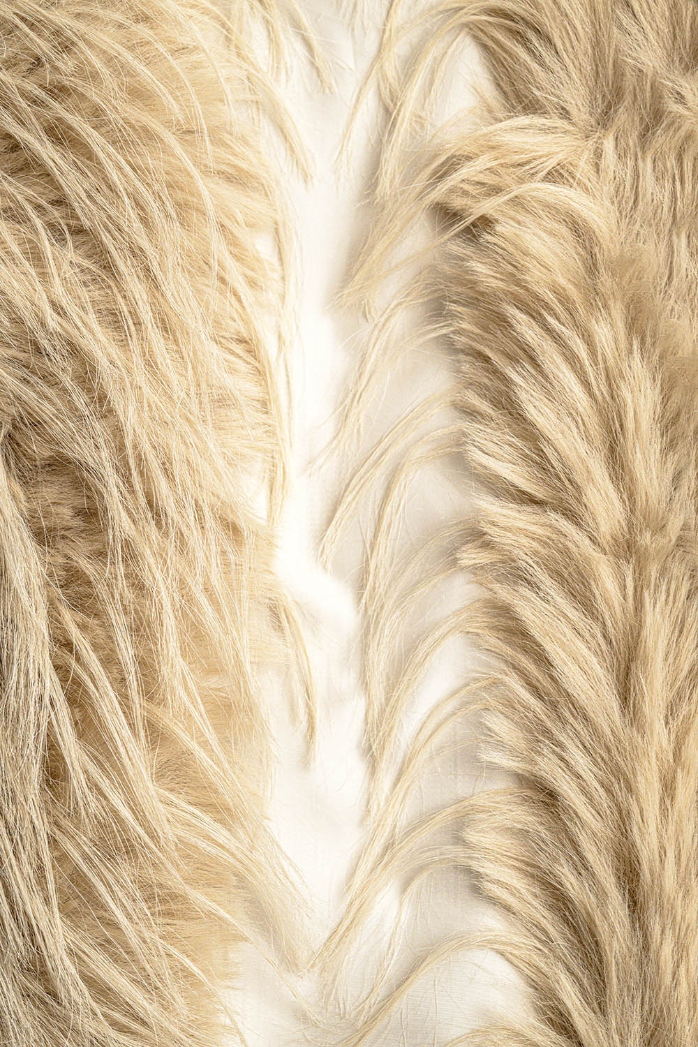 chaleco beige de pelo largo chaleco beige de pelo largo