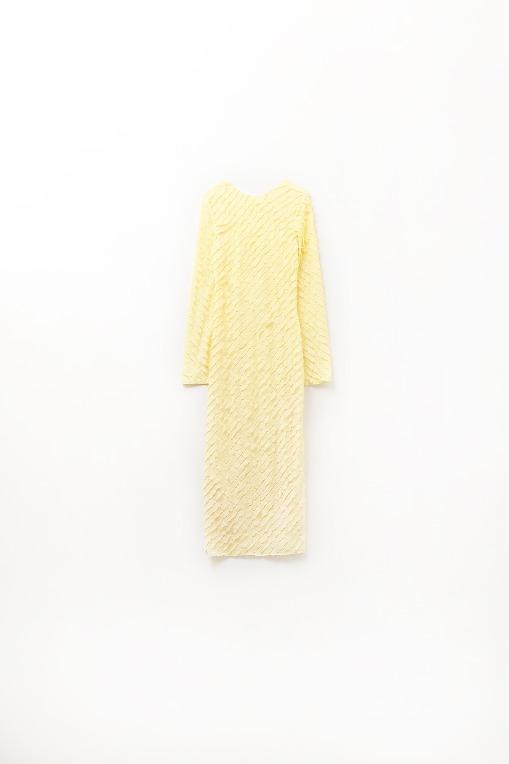 Maxi Vestido Amarillo Mantequilla Con Diseño De Volantes Al Bies Mini Maxi Vestido Amarillo Mantequilla Con Diseño De Volantes Al Bies Mini