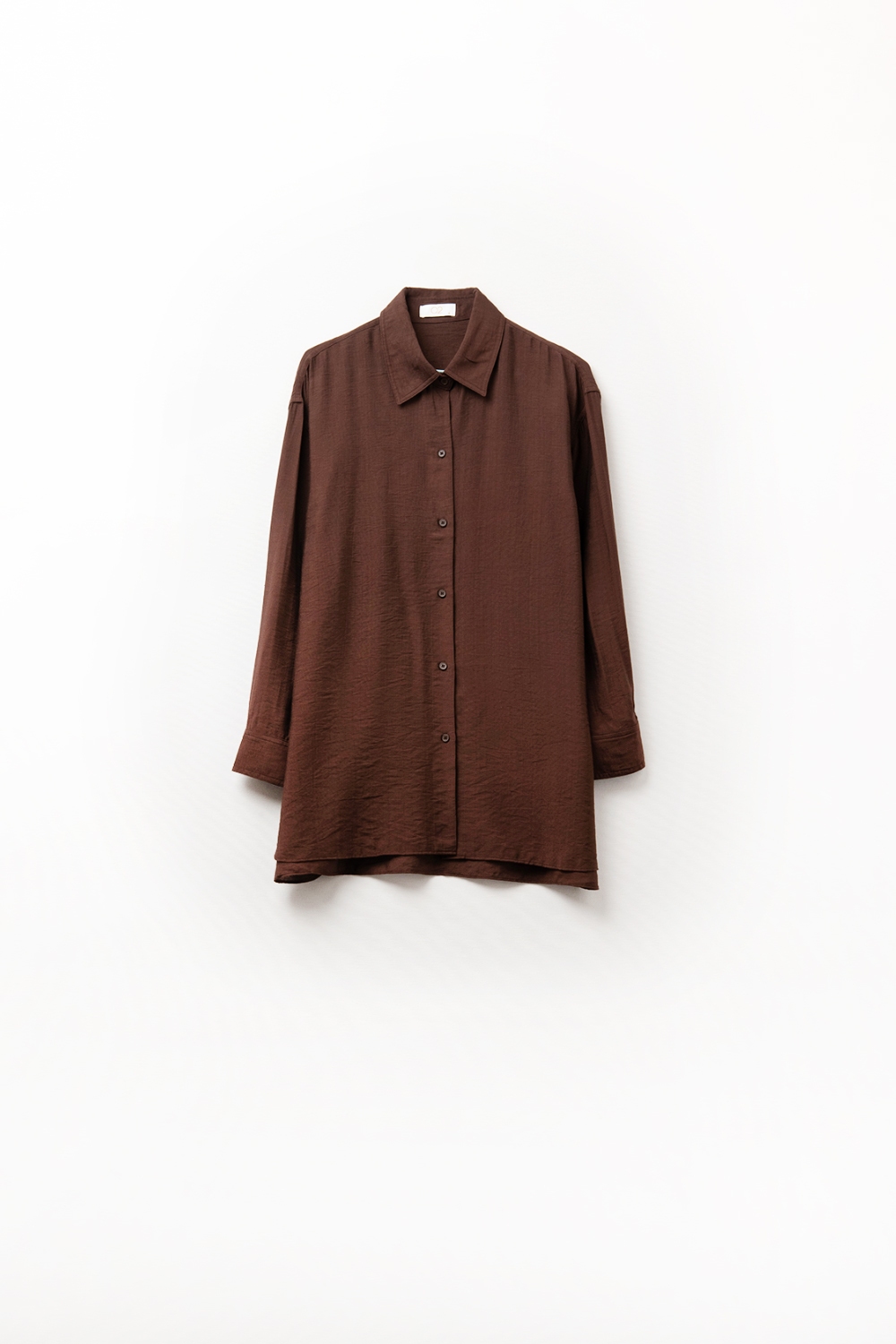 relaxed fit Camisa Marrón Manga Larga relaxed fit Camisa Marrón Manga Larga