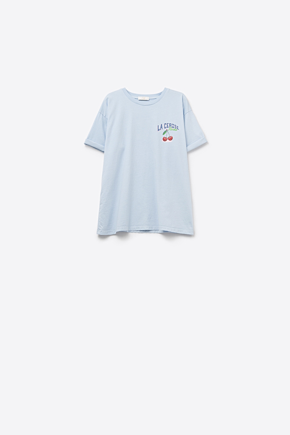 Camiseta azul con gr&aacute;fico La Cerise Market Saint-Tropez