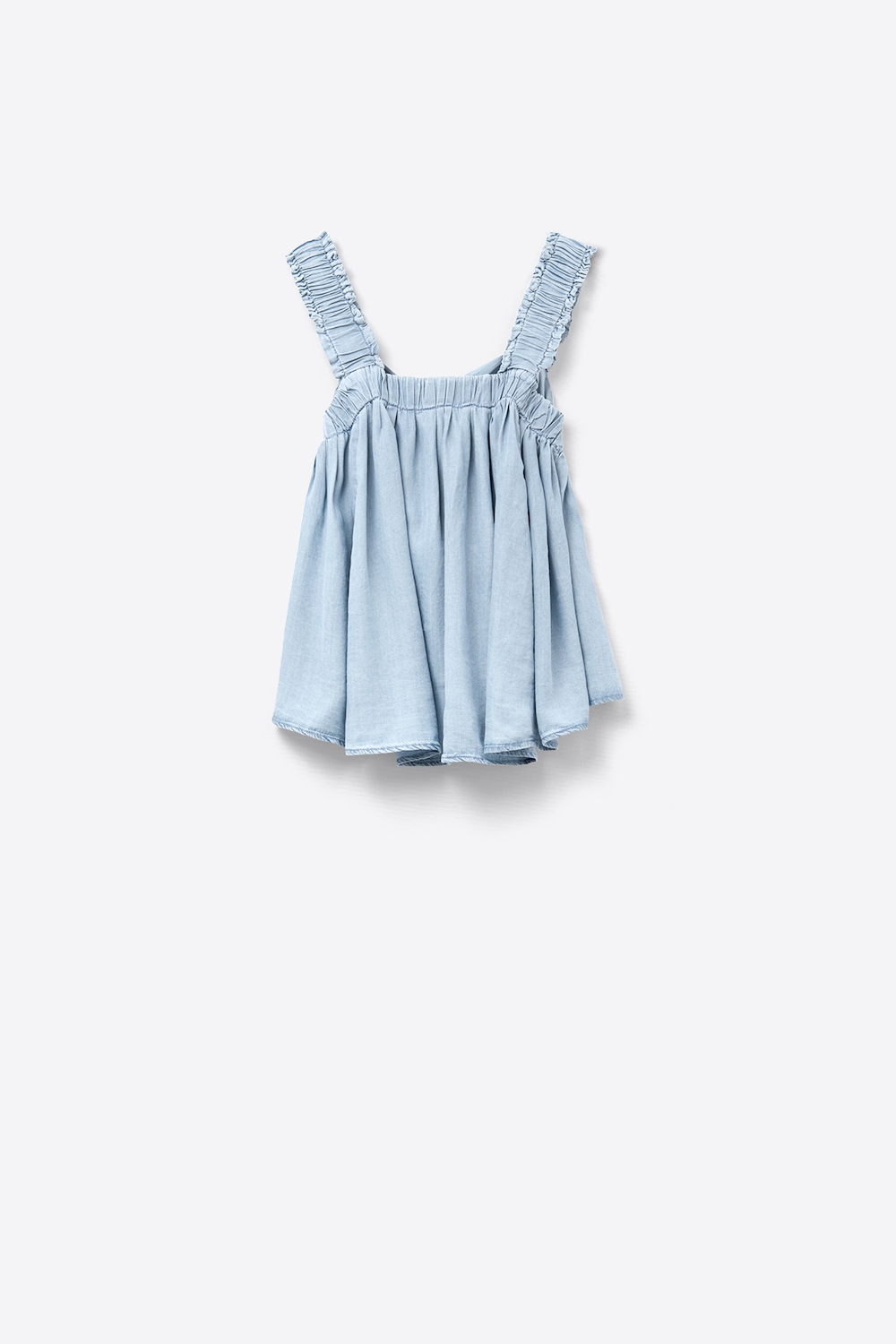 Top de Tencel con tirantes en azul Top de Tencel con tirantes en azul