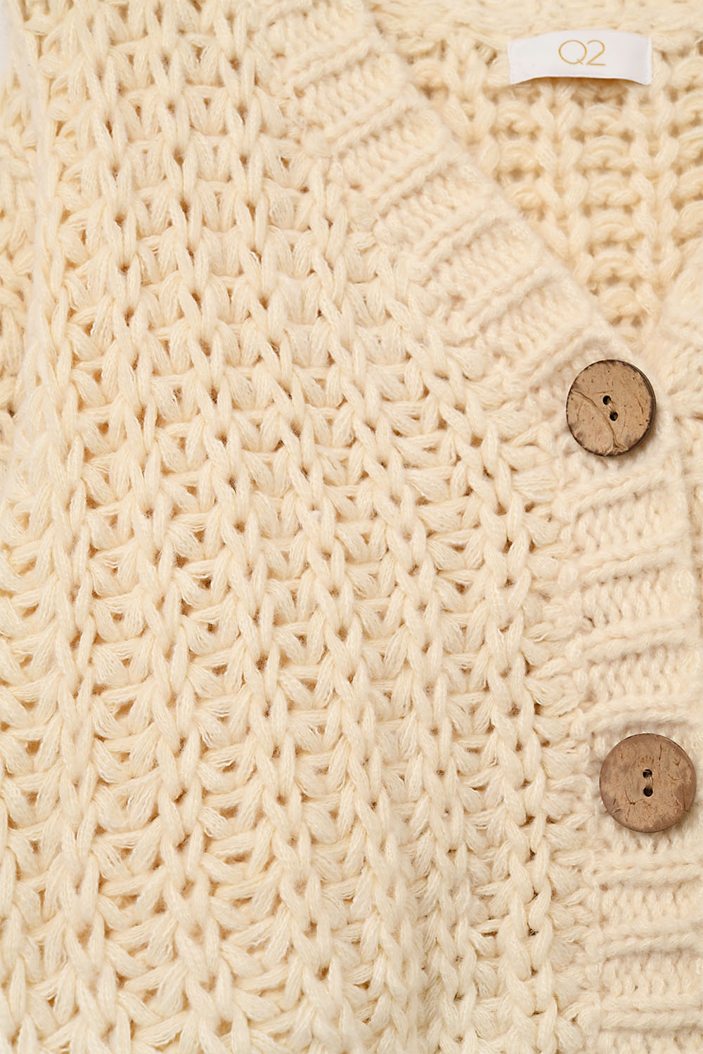 Chaqueta de punto grueso en beige Chaqueta de punto grueso en beige