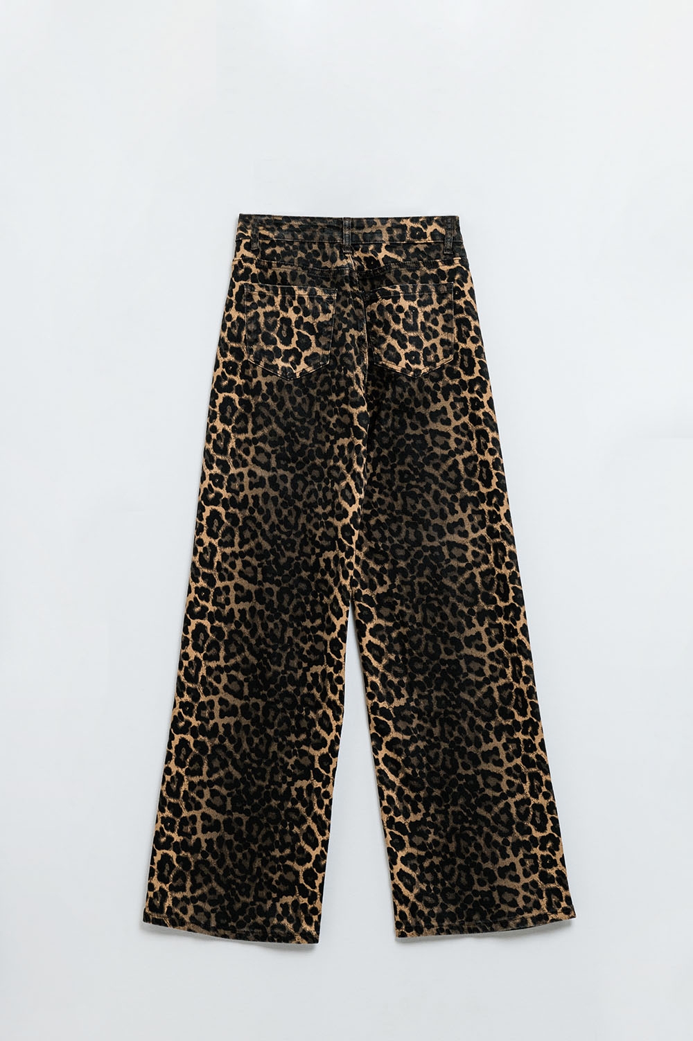 Estampado de leopardo con degradado delantero y trasero Estampado de leopardo con degradado delantero y trasero