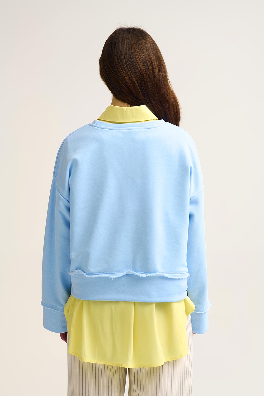 Sudadera Saint Tropez Bordada Azul beb&eacute;
