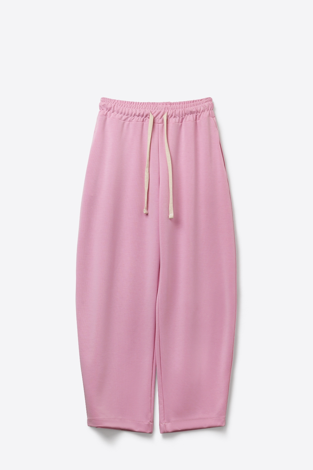 Pantalones jogger de ajuste relajado con cord&oacute;n en rosa