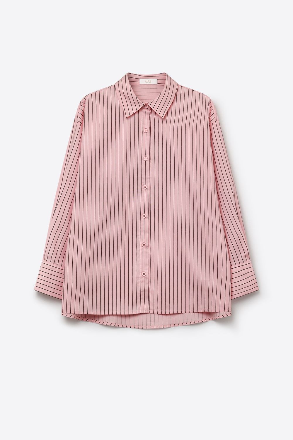 Camisa ligera de rayas en rosa claro Camisa ligera de rayas en rosa claro