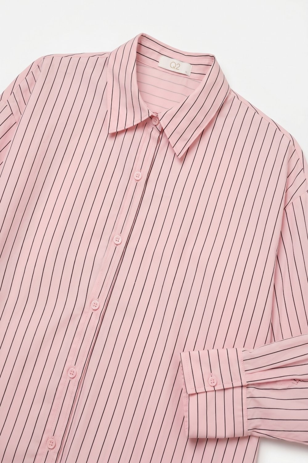 Camisa ligera de rayas en rosa claro Camisa ligera de rayas en rosa claro