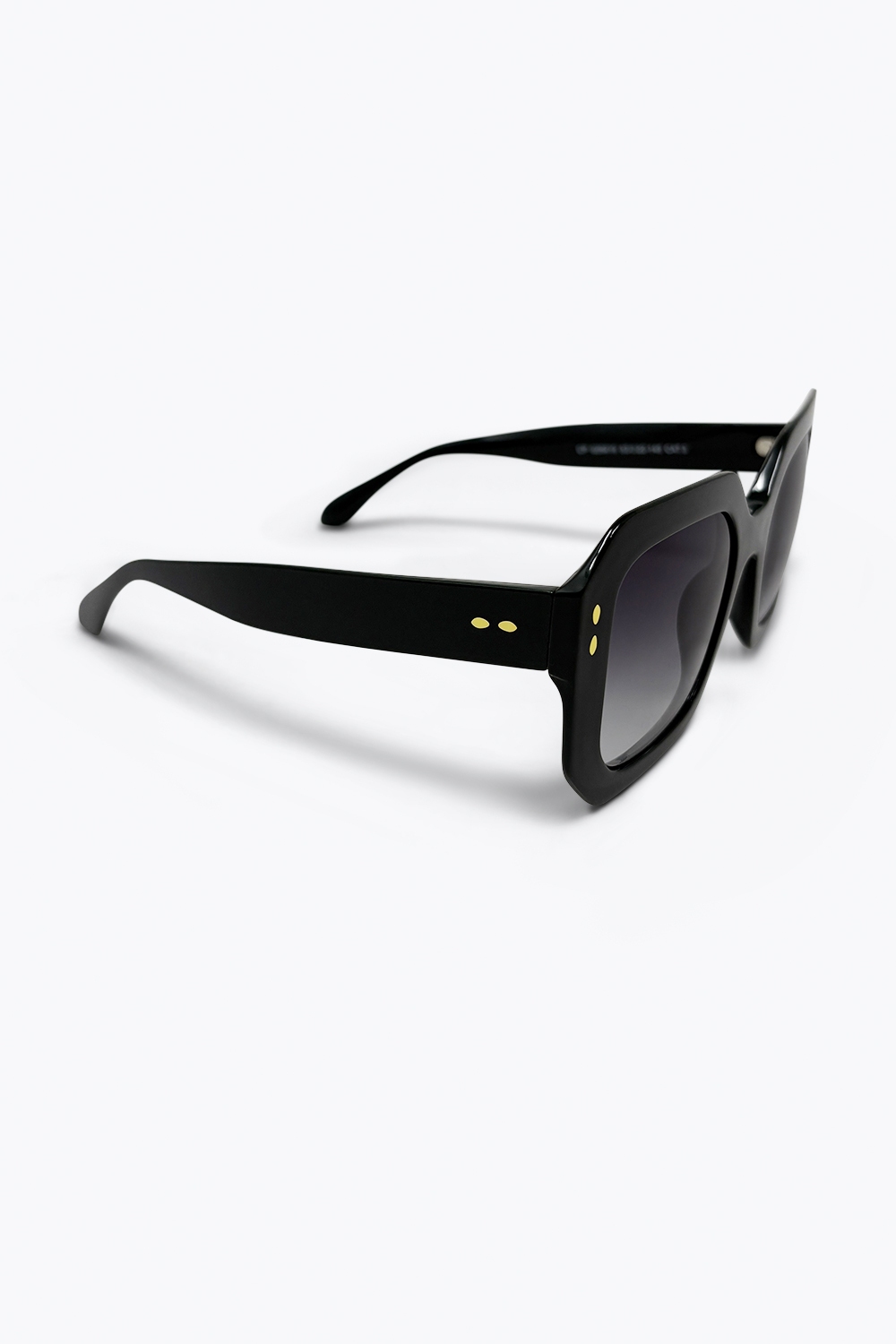 Gafas de sol negras de montura cuadrada oversize con lentes degradados Gafas de sol negras de montura cuadrada oversize con lentes degradados