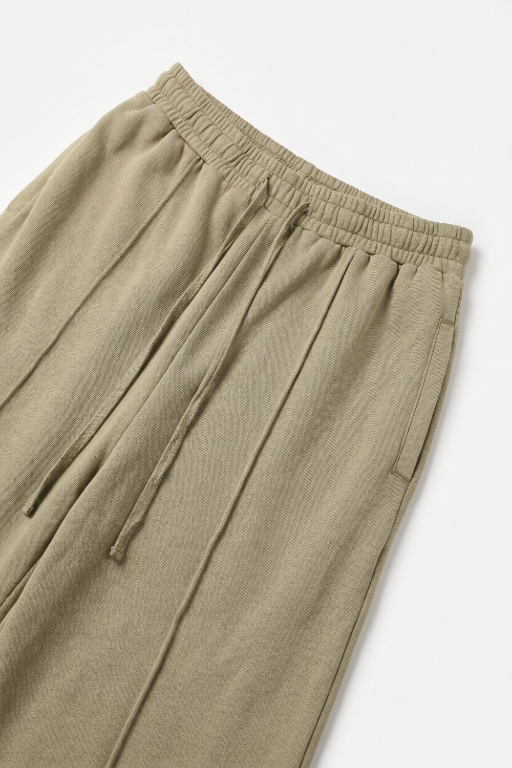 Pantalones Khaki de Algod&oacute;n de Pierna Ancha con Cintura El&aacute;stica y Corte Relajado