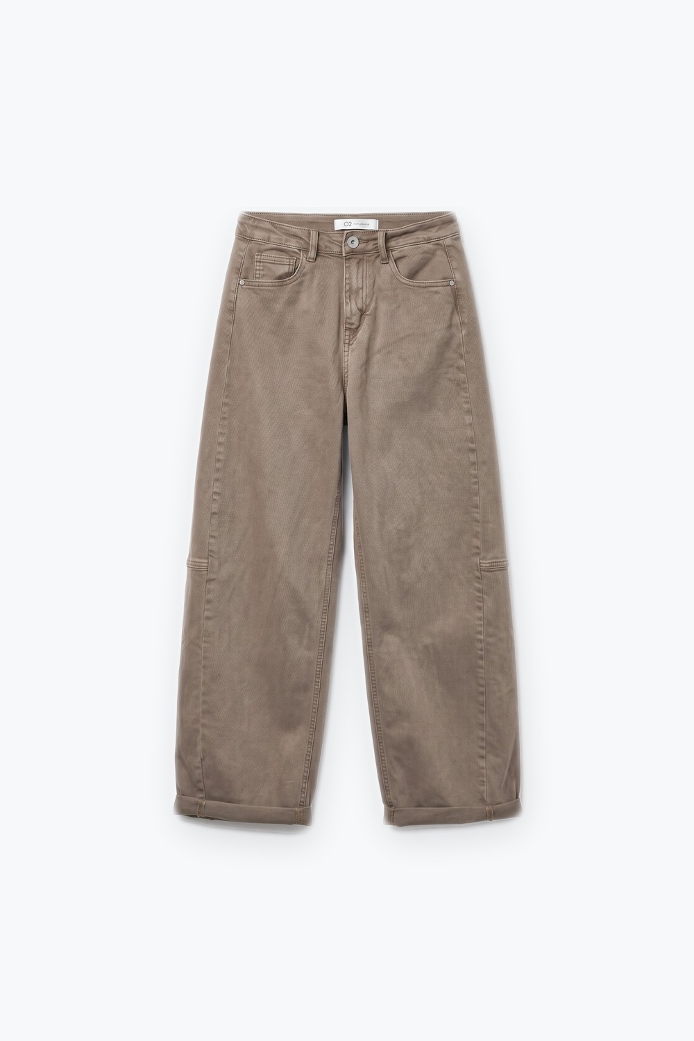 Pantalones de pierna ancha estilo barril Fango con costura lateral