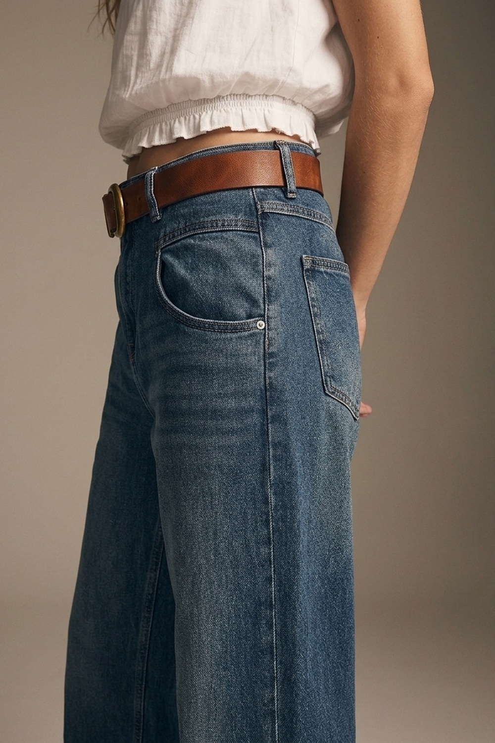 Vaqueros Relaxed WideLeg Vintage Wash