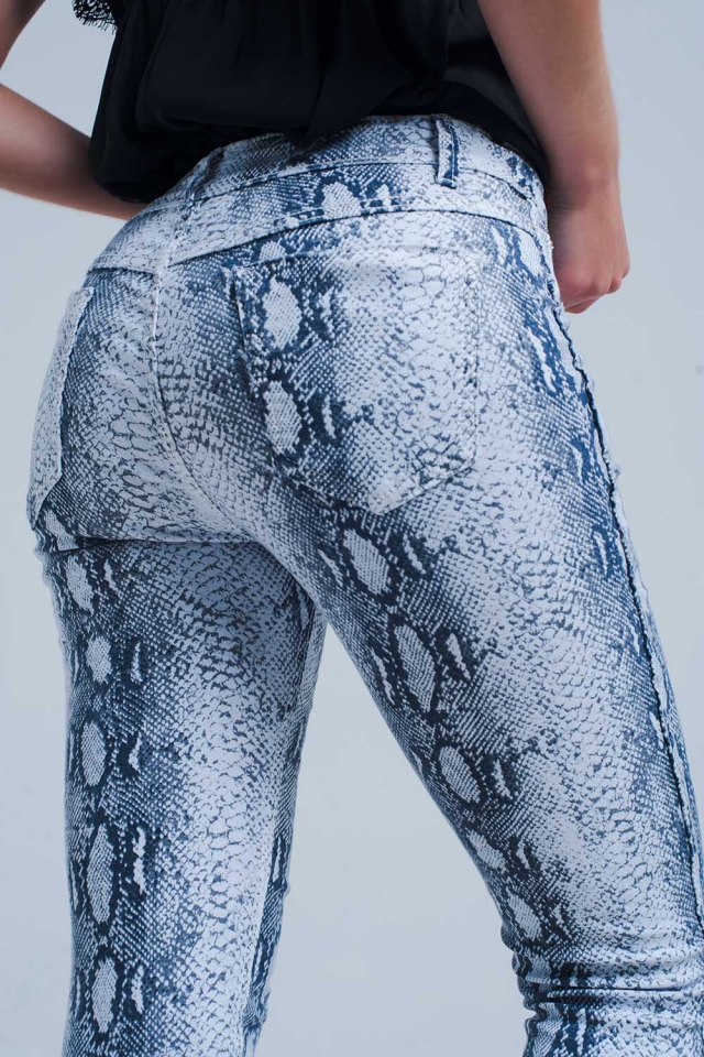 White reversible jeans