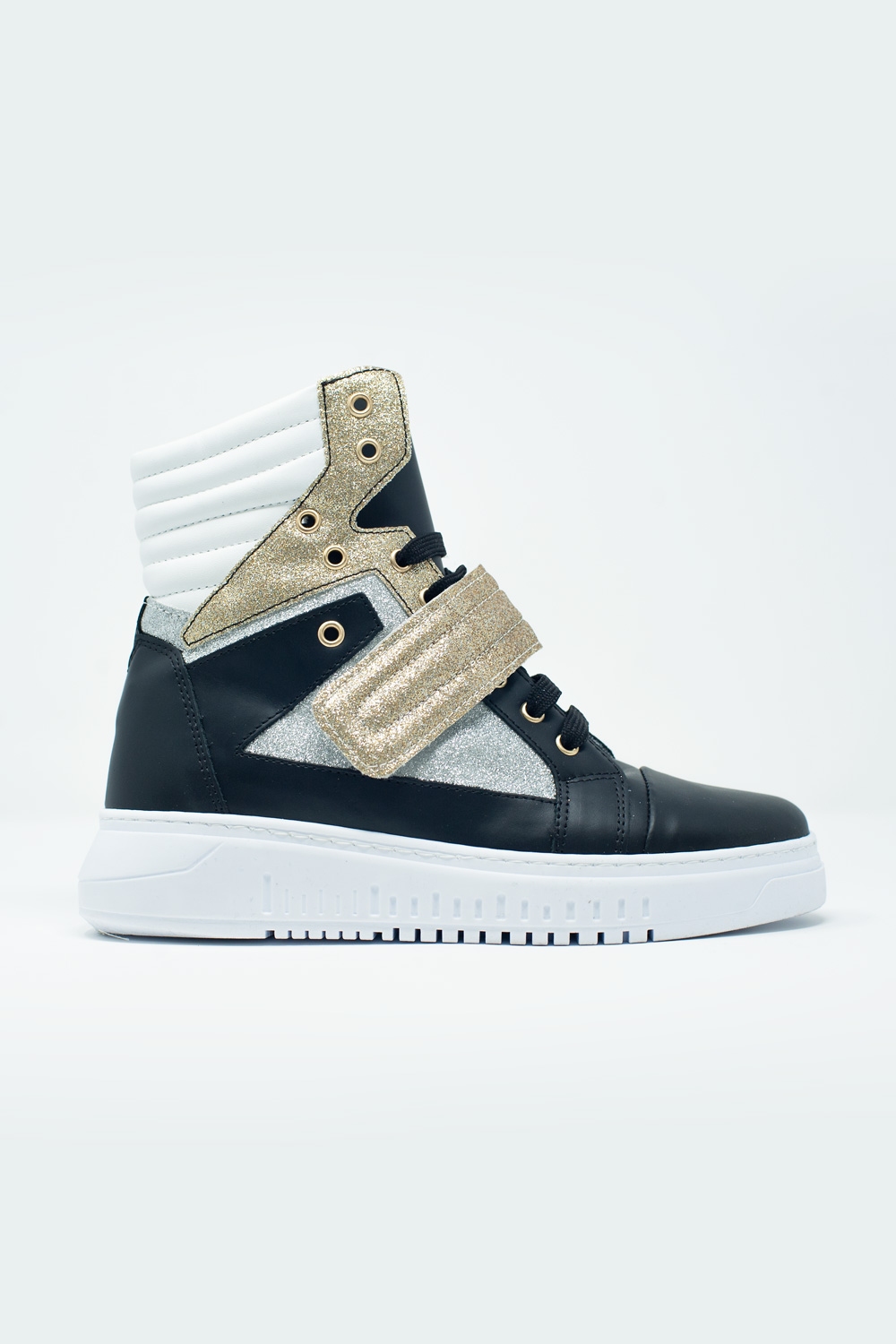 Zapatillas hi-top doradas Zapatillas hi-top doradas