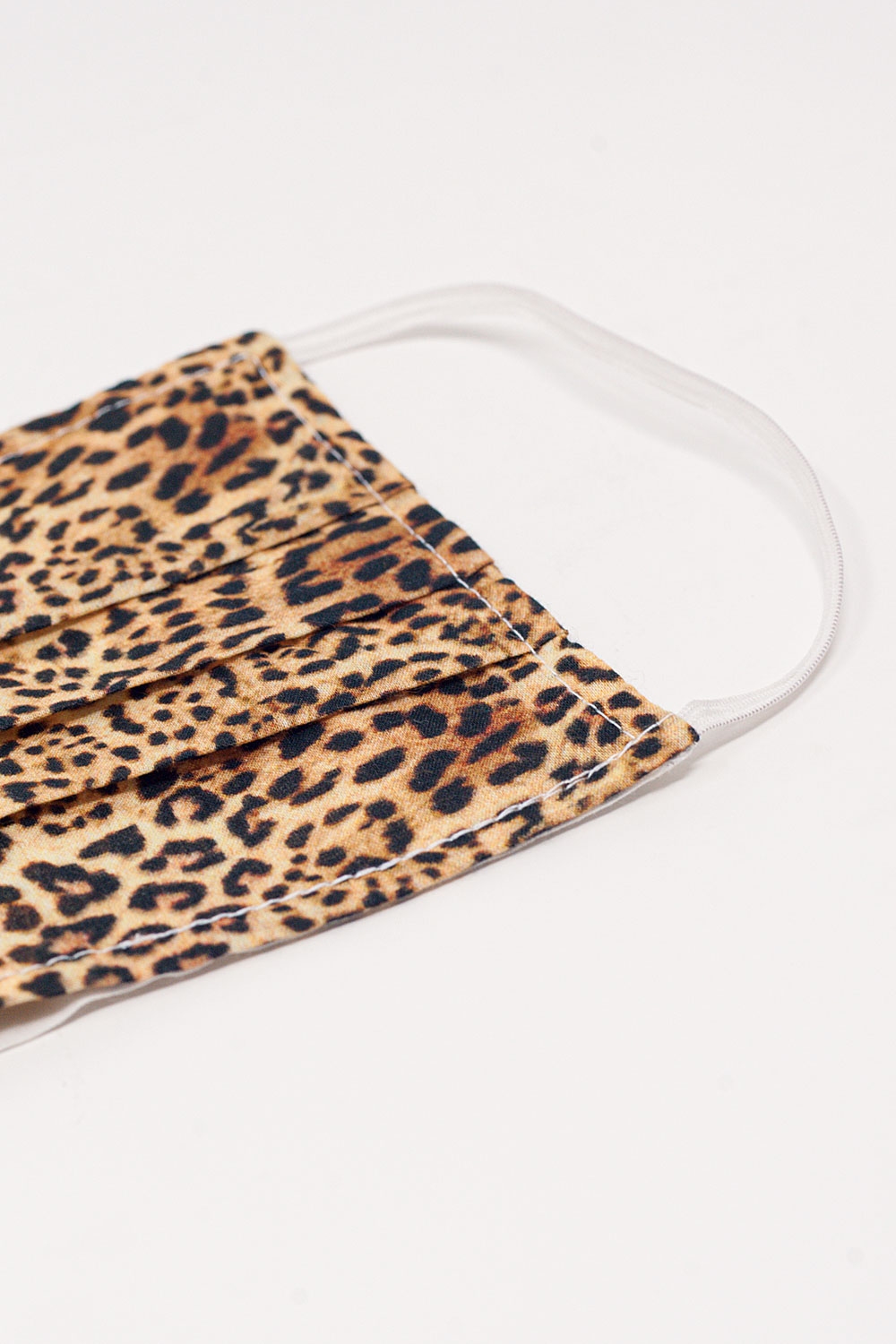 Paquete de 5 unidades Mascarilla marron estampado leopardo