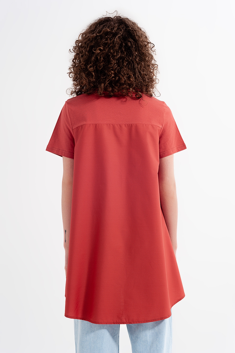 Vestido tipo camiseta en naranja Vestido tipo camiseta en naranja