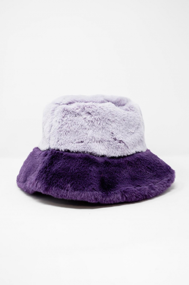 Bob en fausse fourrure Violet
