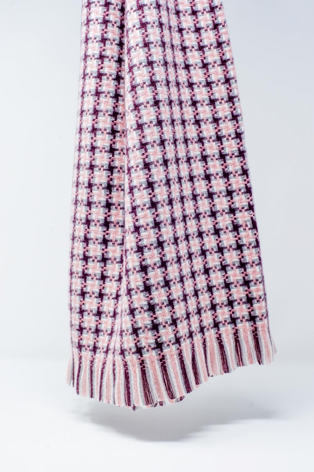 Foulard super douce avec imprimé géométrique