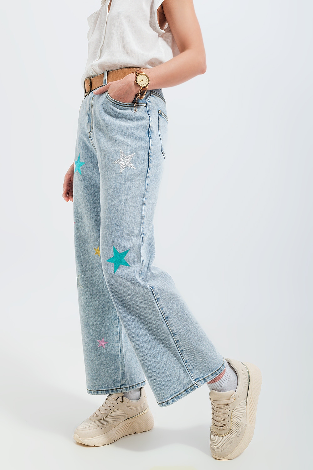 Vaqueros con estampado de estrellas Vaqueros con estampado de estrellas
