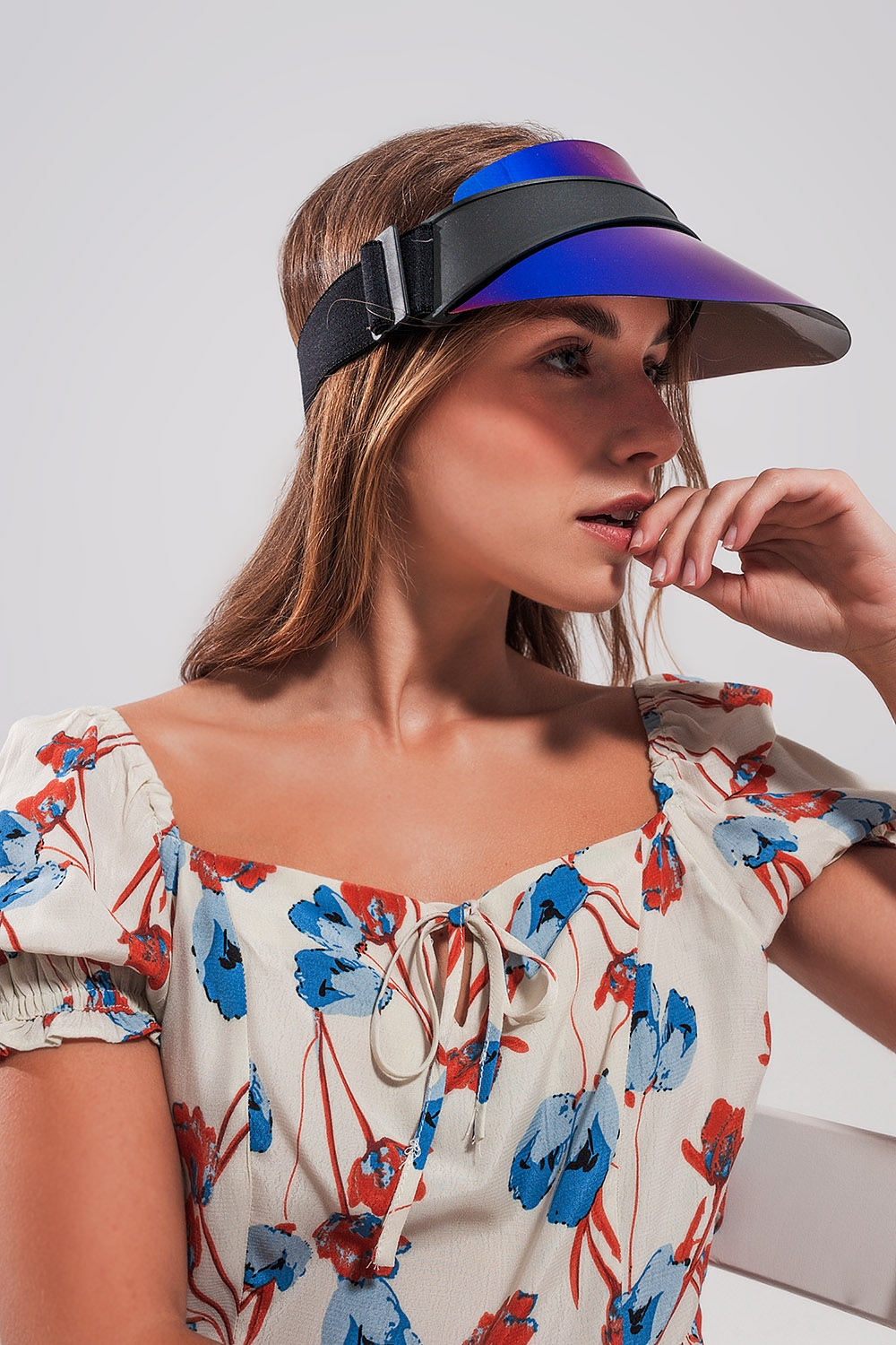 Visera azul Visera azul