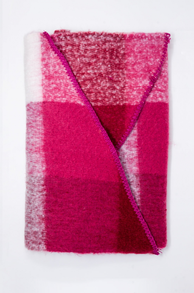 Sjaal in crème & roze