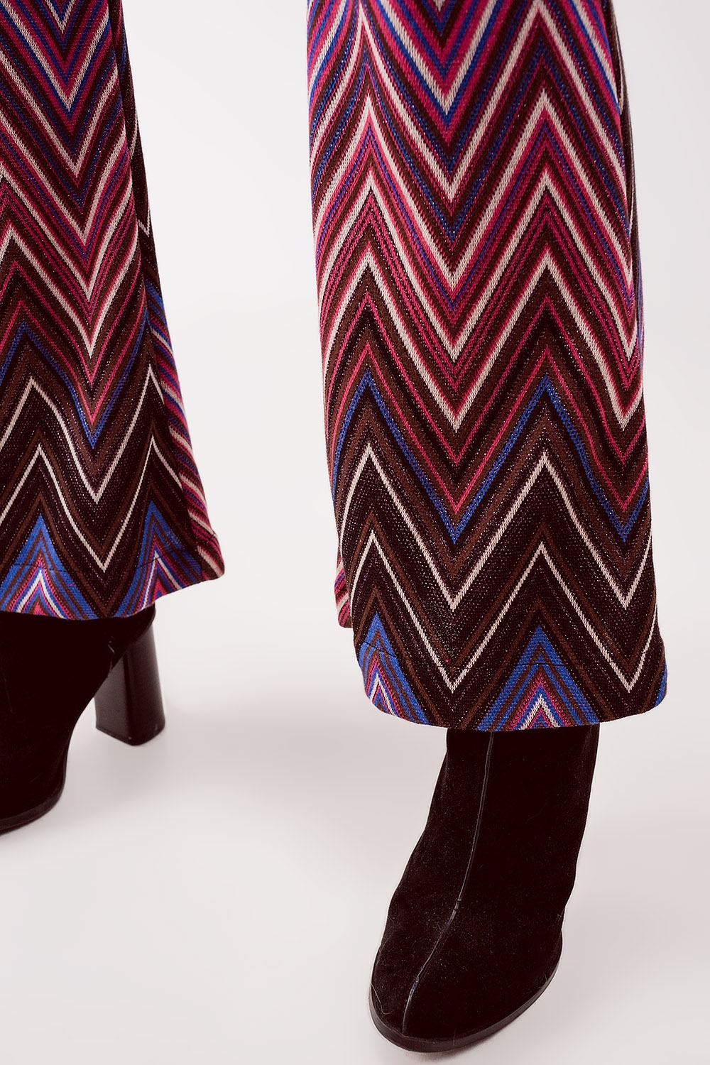 Pantalones con estampado geométrico fucsia Pantalones con estampado geométrico fucsia