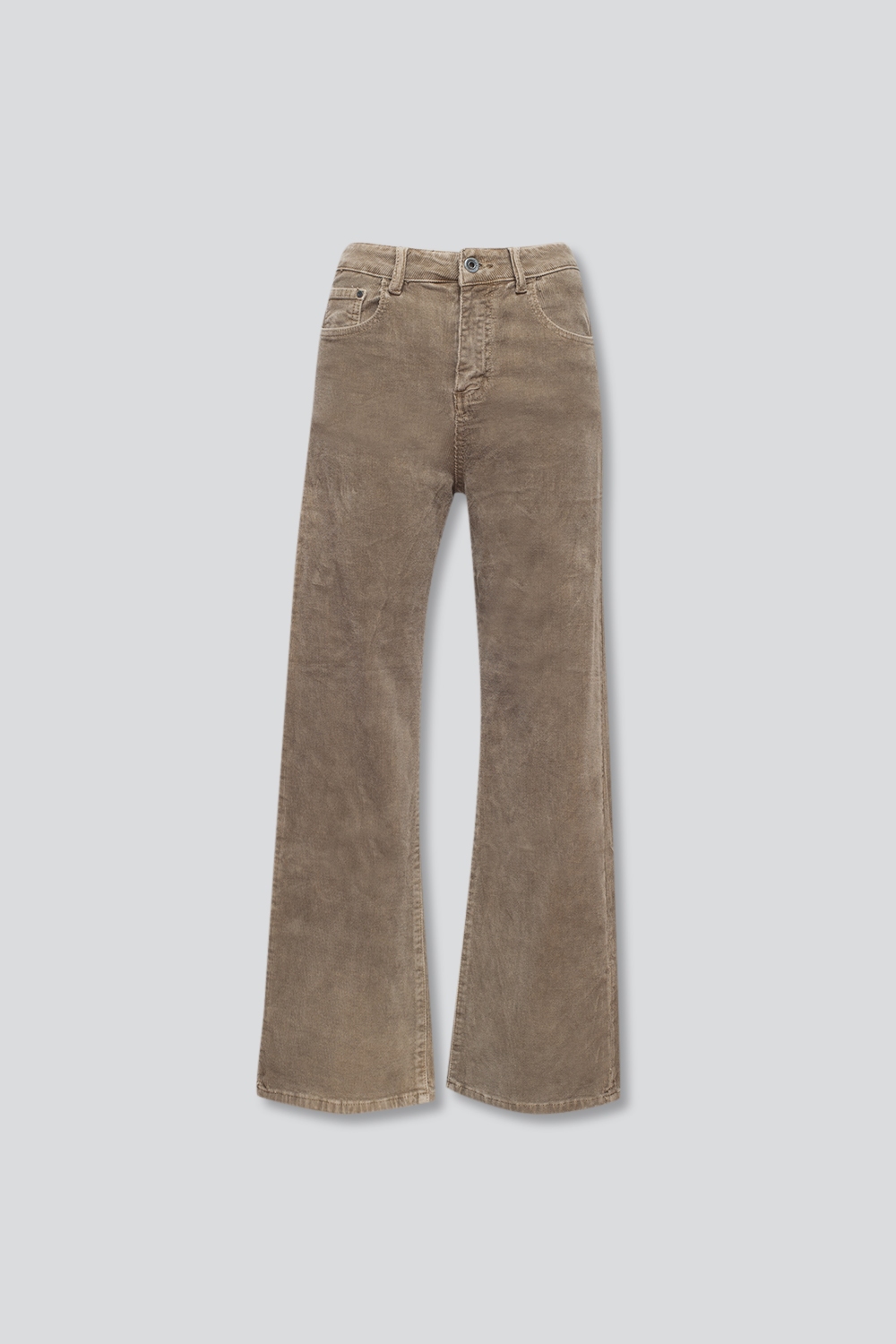 Pantalones capri beige de pana Pantalones capri beige de pana
