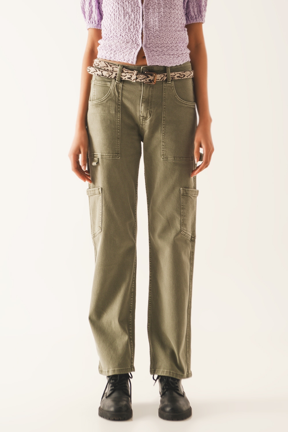 Pantalones cargo en caqui Pantalones cargo en caqui