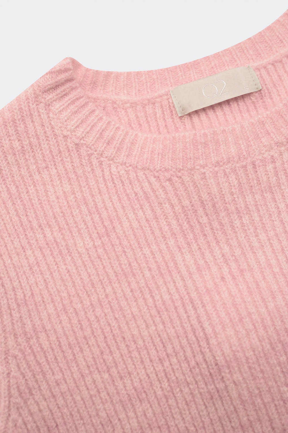 Top en canal&eacute; de manga corta en rosa