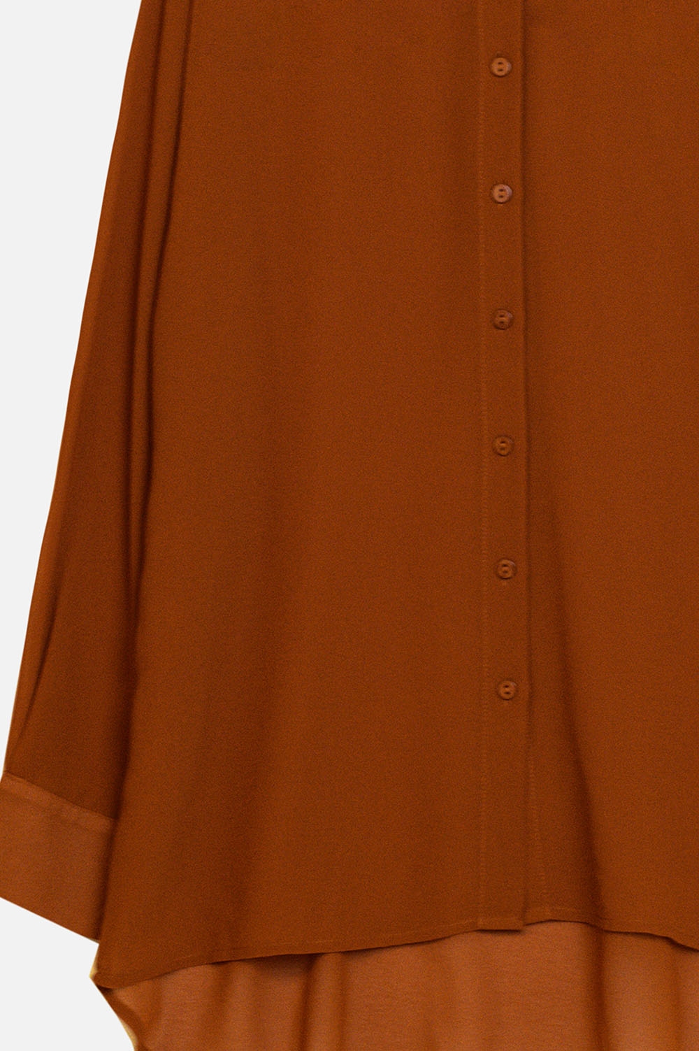 Blusa de gasa en color camel Blusa de gasa en color camel