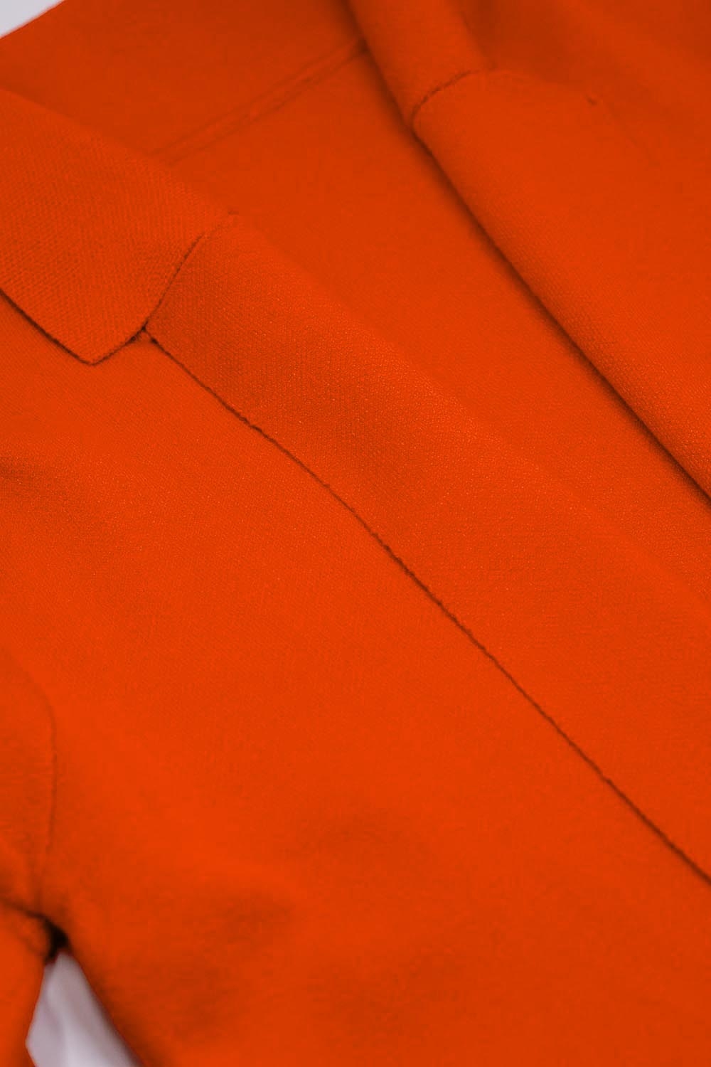 C&aacute;rdigan maxi de cuello oversize en naranja