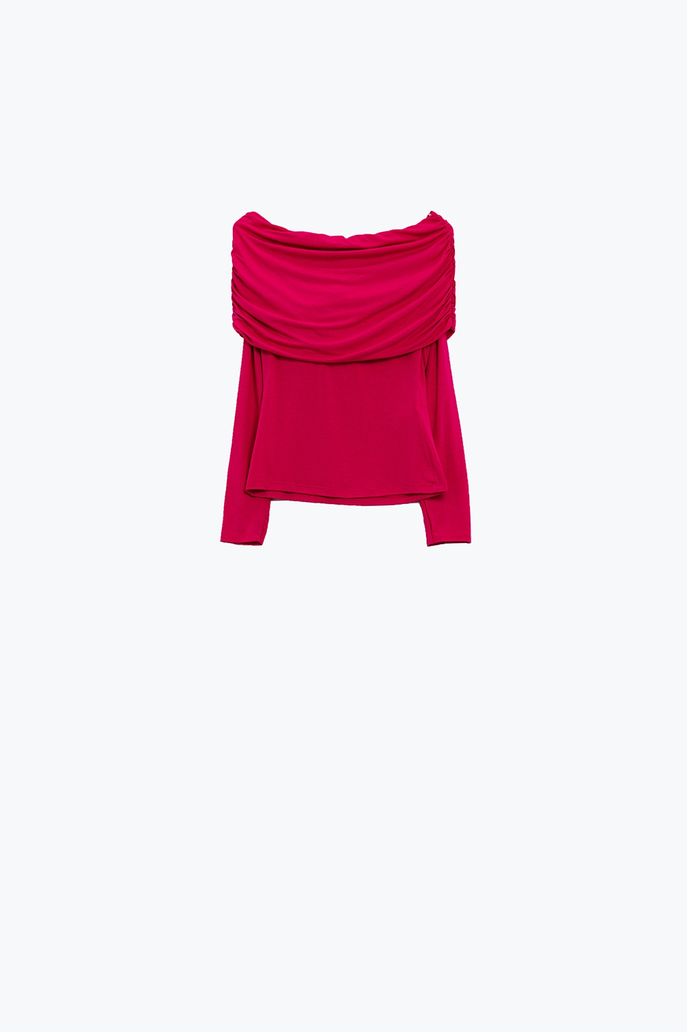 Top sin hombros en fucsia Top sin hombros en fucsia