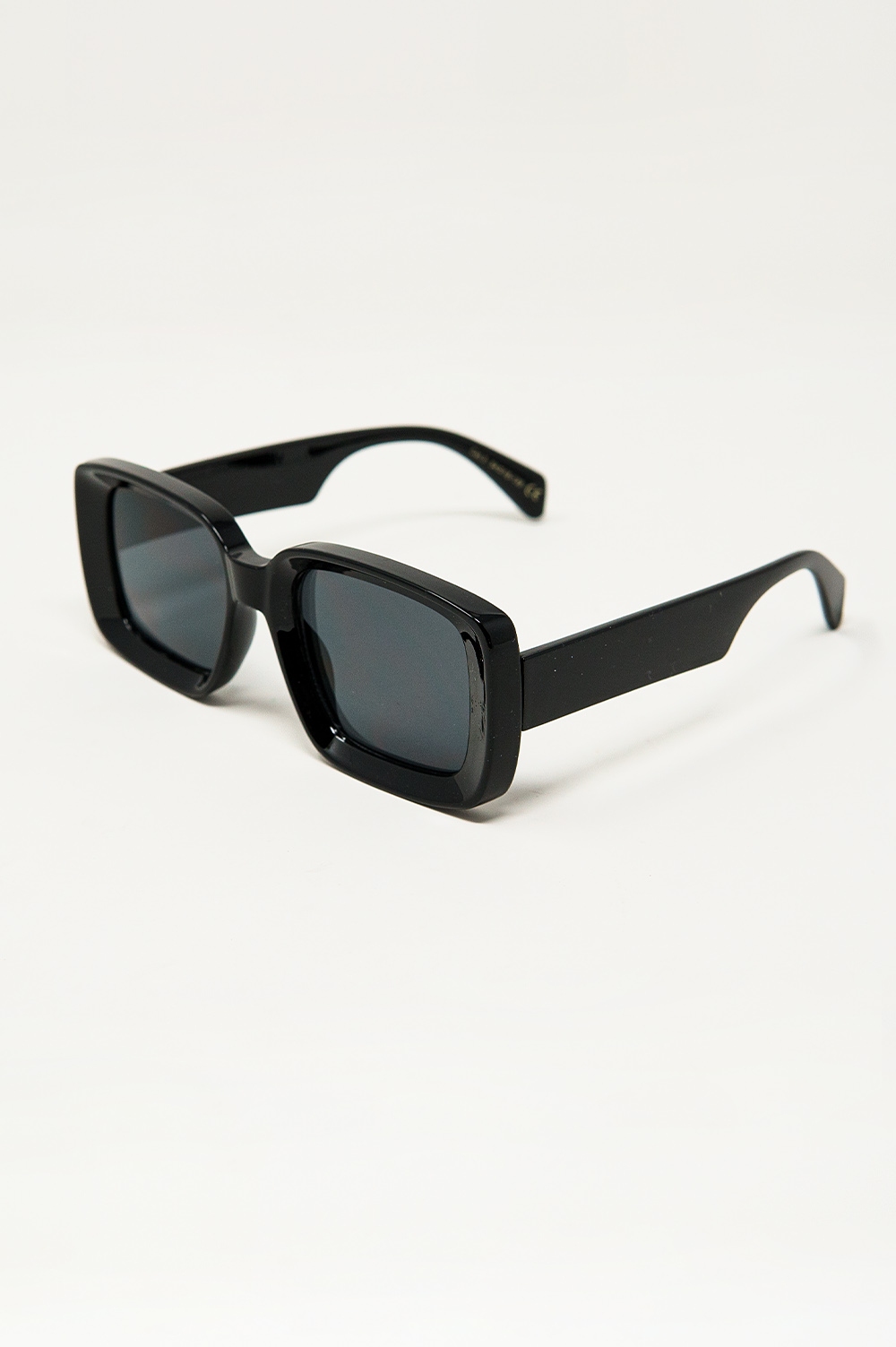 Gafas de sol rectangulares oversize con montura ancha en negro Gafas de sol rectangulares oversize con montura ancha en negro