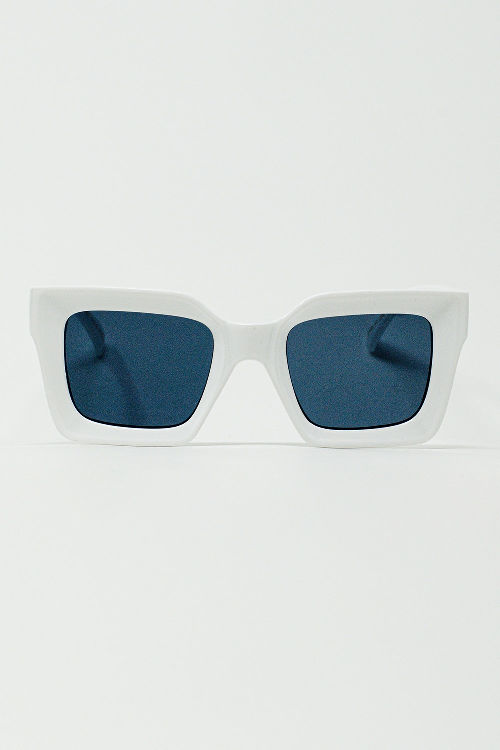 Gafas de sol cuadradas de los 90 en blanco Gafas de sol cuadradas de los 90 en blanco
